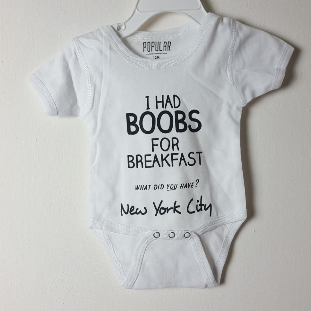 🎈3 FOR $15- New I Had Boobs For Breakfast Onesies